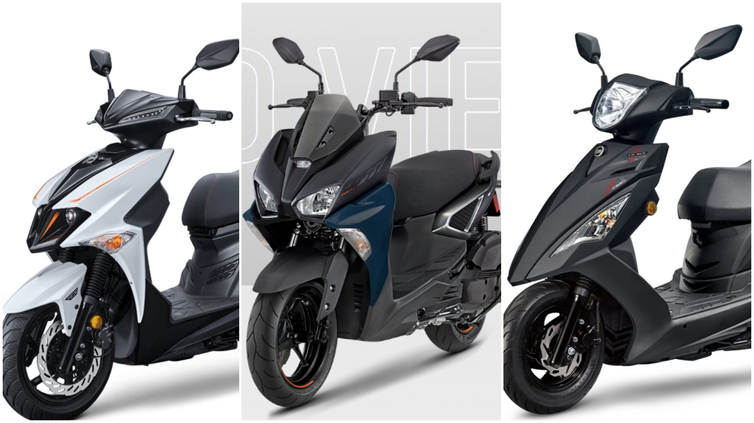 3款熱門男用機車推薦，包括FORCE 2.0、JET SL 125、迪爵125等。